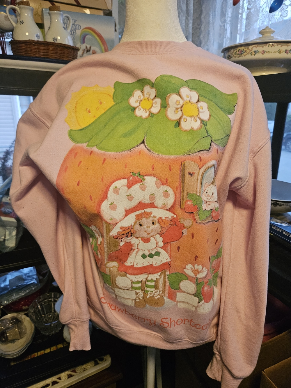 Pink Strawberry Shortcake Graphic Sweatshirt